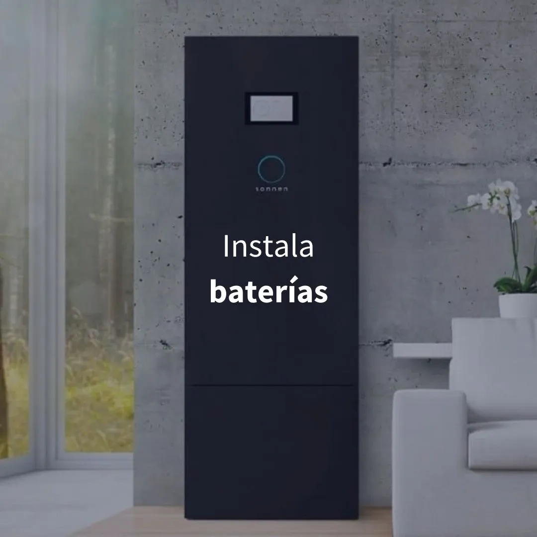 Instala baterías