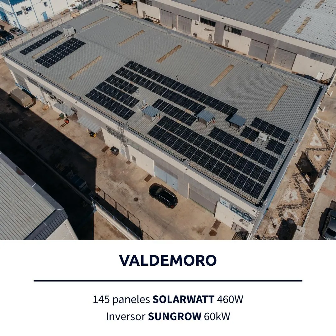 Instalación de placas solares en empresa en Valdemoro por Lumio