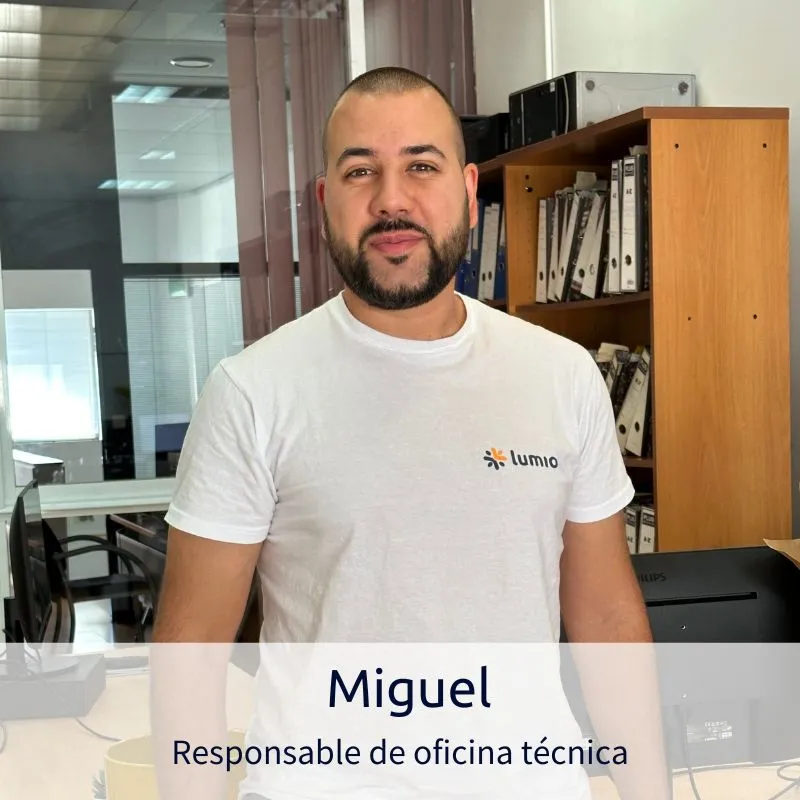Miguel, responsable de oficina técnica de Lumio
