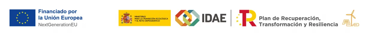 Financiado por la Unión Europea NextGenerationEU, Ministerio para la Transición Ecológica y el Reto Demográfico, IDAE, Plan de Recuperación, Transformación y Resiliencia