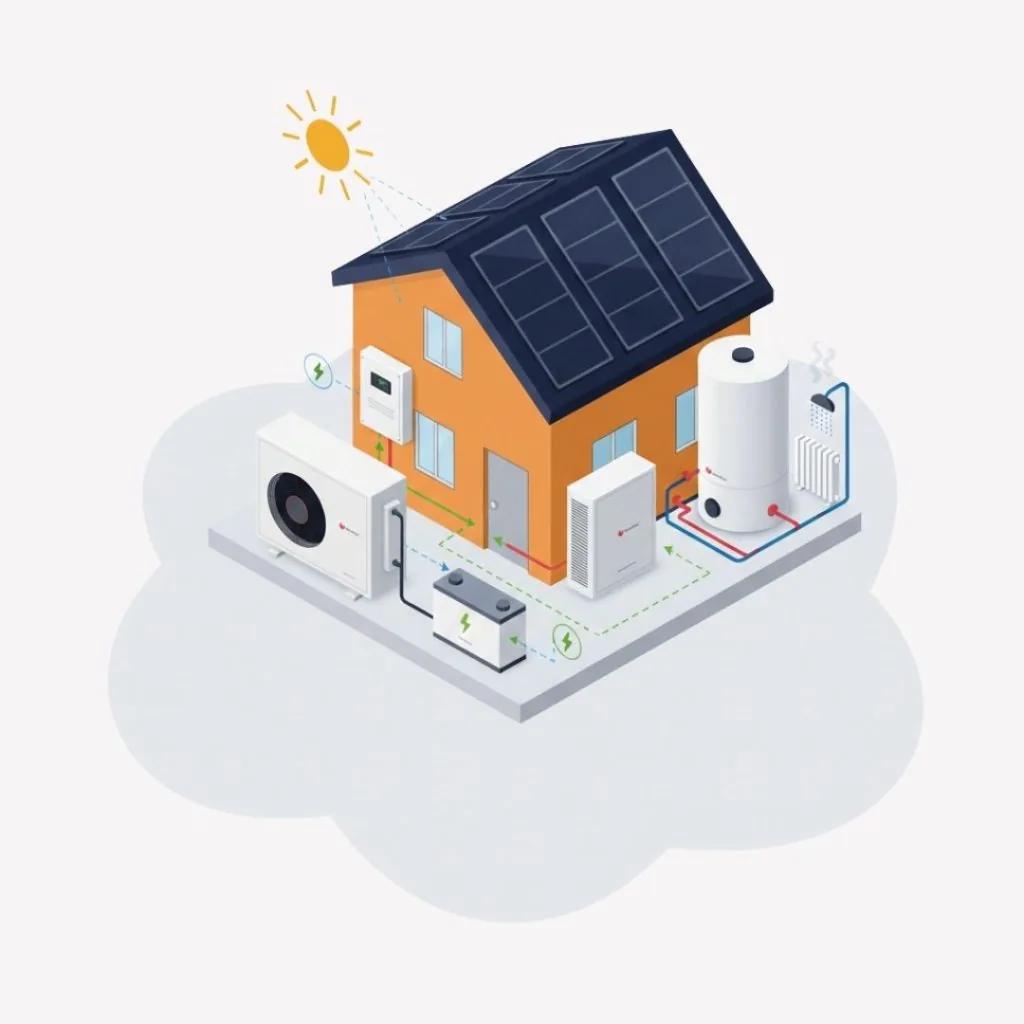 aerotermia con placas solares