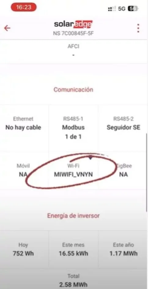 conectar inversor wifi solaredge
