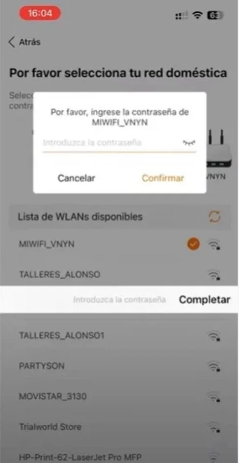 como reconectar el wifi del inversor Sungrow